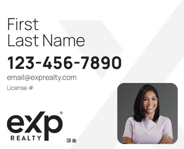 Picture of Large Name, Boxed Photo White