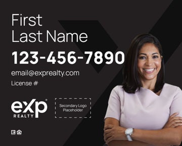 Picture of Dual Branded Large Name, Large Photo Black
