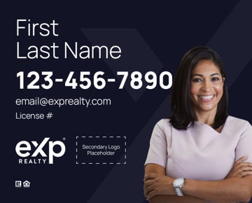 Picture of Dual Branded Large Name, Large Photo Navy