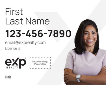 Picture of Dual Branded Large Name, Large Photo White