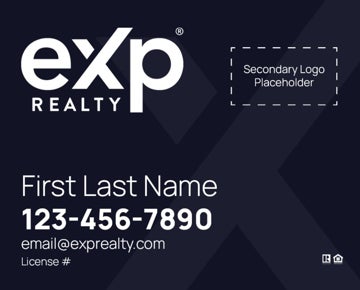 Picture of Dual Branded Large Logo, No Photo Navy