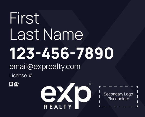 Picture of Dual Branded Large Name, No Photo Navy