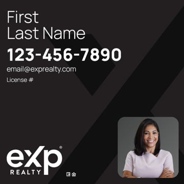 Picture of Large Name, Boxed Photo Black