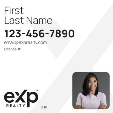 Picture of Large Name, Boxed Photo White