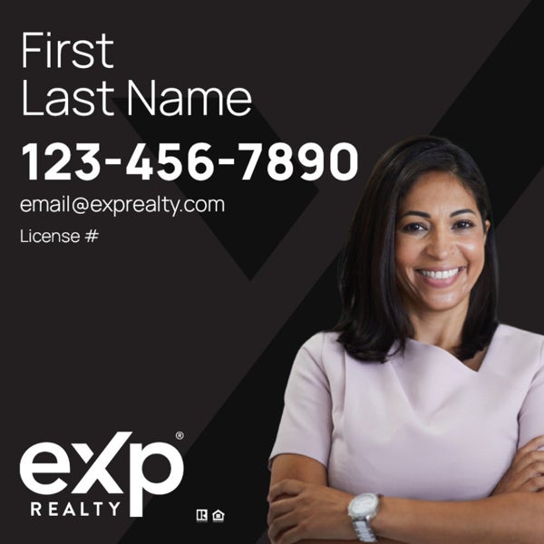 Picture of Large Name, Large Photo Black