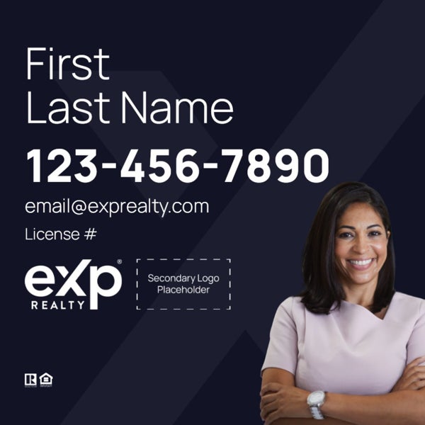 Picture of Dual Branded Large Name, Large Photo Navy