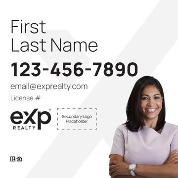 Picture of Dual Branded Large Name, Large Photo White