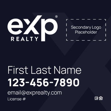 Picture of Dual Branded Large Logo, No Photo Navy