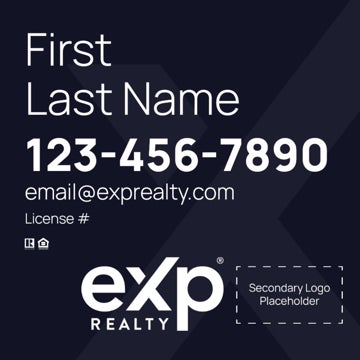 Picture of Dual Branded Large Name, No Photo Navy