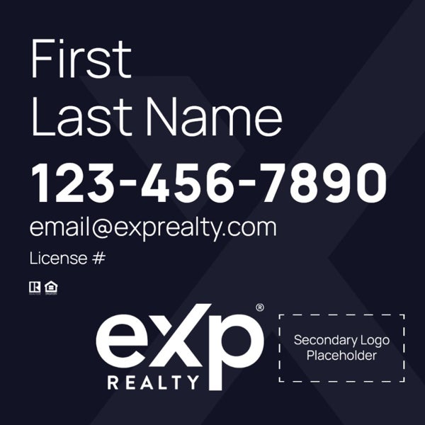 Picture of Dual Branded Large Name, No Photo Navy