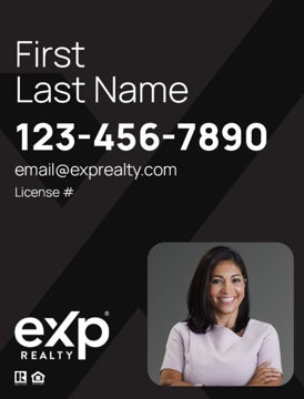 Picture of Large Name, Boxed Photo Black