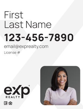 Picture of Large Name, Boxed Photo White
