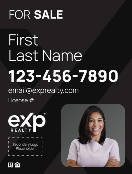 Picture of Dual Branded Large Name, Boxed Photo Black