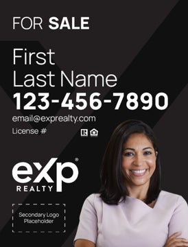 Picture of Dual Branded Large Name, Large Photo Black