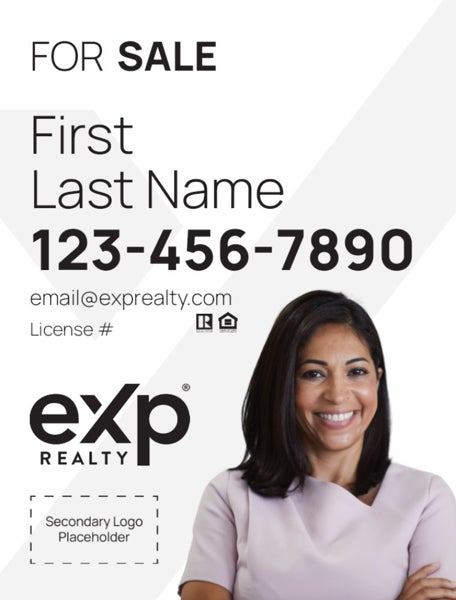 Picture of Dual Branded Large Name, Large Photo White