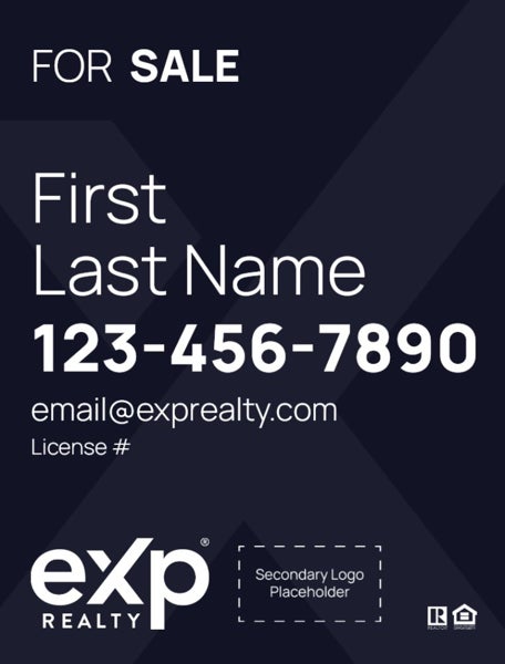 Picture of Dual Branded Large Name, No Photo Navy