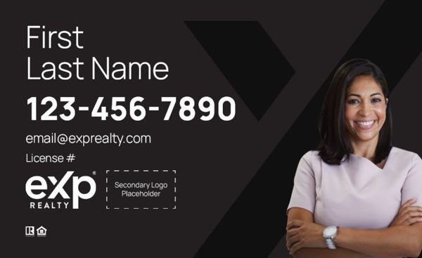 Picture of Dual Branded Large Name, Large Photo Black
