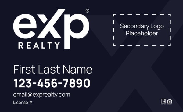 Picture of Dual Branded Large Logo, No Photo Navy