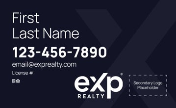 Picture of Dual Branded Large Name, No Photo Navy