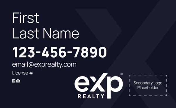 Picture of Dual Branded Large Name, No Photo Navy