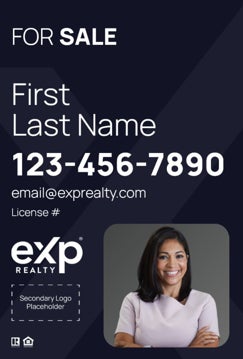 Picture of Dual Branded Large Name, Boxed Photo Navy