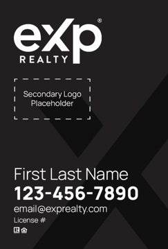 Picture of Dual Branded Large Logo, No Photo Black