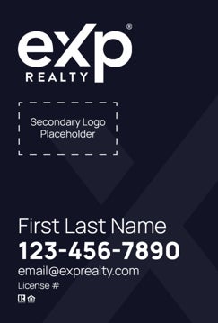 Picture of Dual Branded Large Logo, No Photo Navy