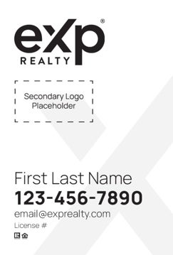 Picture of Dual Branded Large Logo, No Photo White
