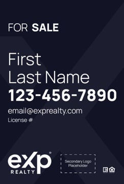 Picture of Dual Branded Large Name, No Photo Navy