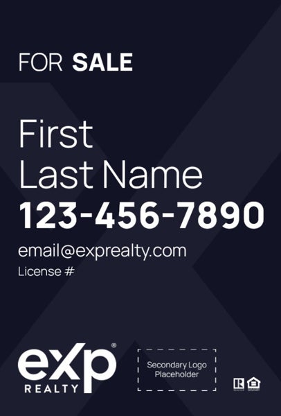 Picture of Dual Branded Large Name, No Photo Navy