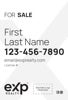 Picture of Dual Branded Large Name, No Photo White