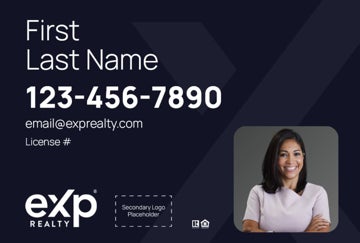 Picture of Dual Branded Large Name, Boxed Photo Navy