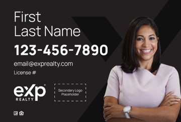 Picture of Dual Branded Large Name, Large Photo Black