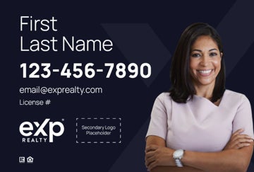 Picture of Dual Branded Large Name, Large Photo Navy