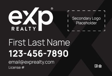 Picture of Dual Branded Large Logo, No Photo Black