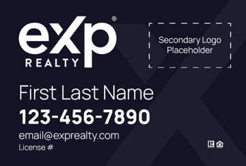 Picture of Dual Branded Large Logo, No Photo Navy