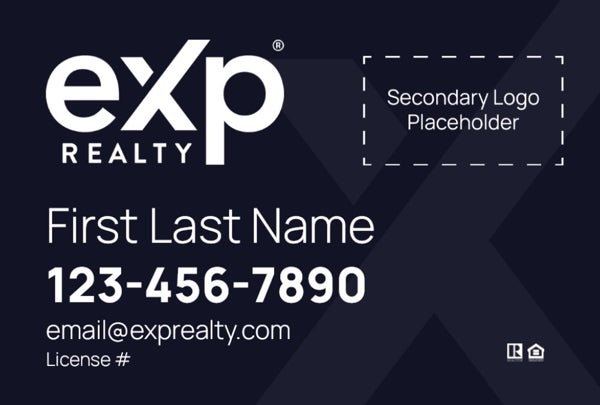 Picture of Dual Branded Large Logo, No Photo Navy