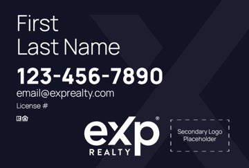 Picture of Dual Branded Large Name, No Photo Navy