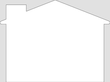 Picture of Custom House Shaped - 17" x 20" Yard Sign