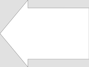 Picture of Custom Arrow Shaped - 16.75" x 22.75"