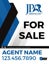 Picture of For Sale Agent Vertical Sign - 24" x 18"