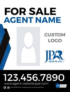 Picture of Agent Photo and Team Logo Vertical Sign - 24" x 18"
