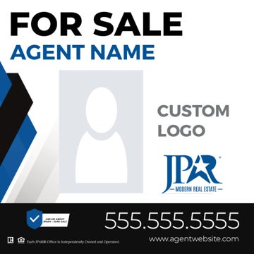 Picture of Agent Photo and Team Logo Sign - 24" x 24"
