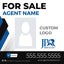 Picture of Agent Photo and Team Logo Sign - 24" x 24"