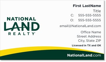 Picture of Standard with "Licensed in" Business Card 2"H x 3.5"W