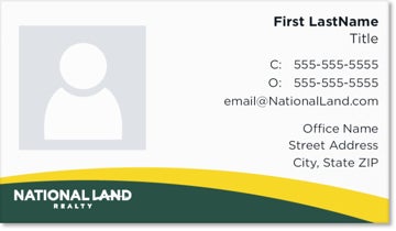 Picture of Business Card w Headshot 2"H x 3.5"W
