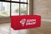 Picture of White Logo Red Table Drop - 2 Sizes