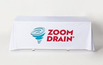 Picture of Colored Logo White Table Drop - 2 Sizes