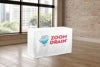 Picture of Colored Logo White Table Drop - 2 Sizes