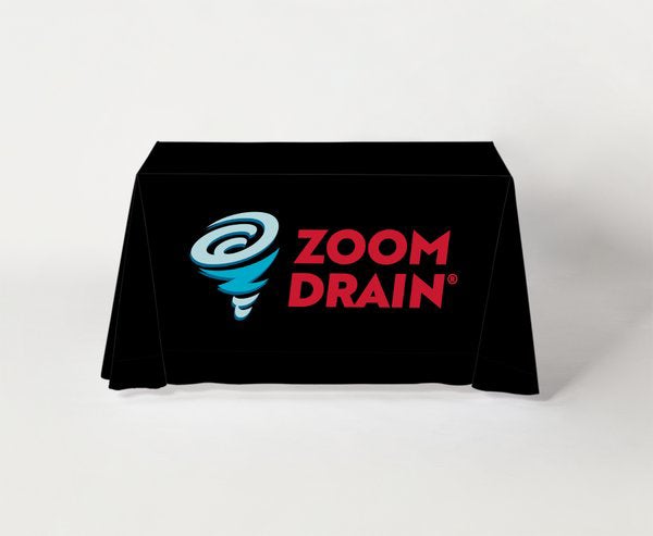 Picture of Colored Logo Black Table Drop - 2 Sizes